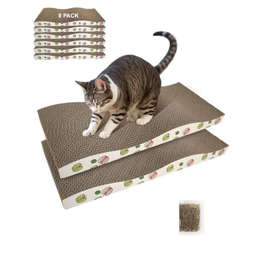 Corrugated Cat Scratching Pads with Catnip