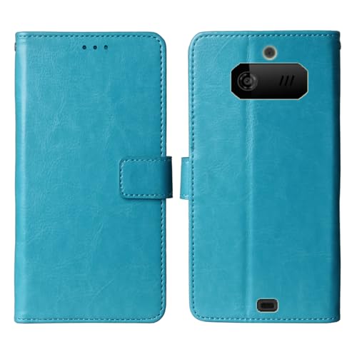 Cheshaoping Stand Custodia in PU Pelle Case Per JCB Tradesman 4 2.4" Premium Portafoglio Guscio Protettiva Anti Urto e Graffi (Blu)