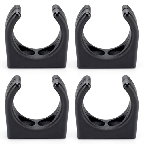 Clouhead 4PCS Boat Hook Holder Nylon Boat Ladder Clip Black