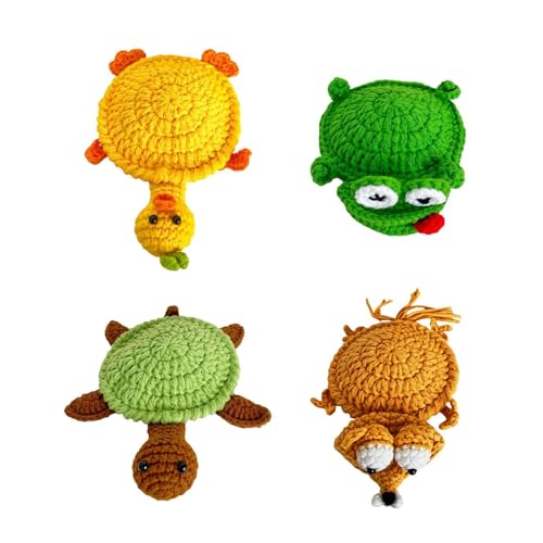 Dessous-de-verre en crochet mignon d'animal, protection table basse pour maison et appartement - 2