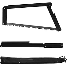 13inch Folding Handsaw - Heavy Duty Camp Saw with Manganese Steel Blade for Woodworking & Pruning, Portable Folding Saw for Hiking, Gardening
