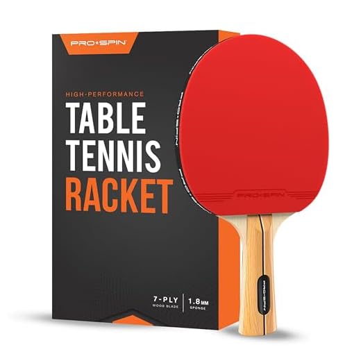 PRO SPIN Ping Pong Paddle - High-Performance Table Tennis Racket | Ping-Pong Paddle for Indoor & Outdoor Games (Single Paddle)