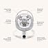 HARPPA Weddell Lite Electric Baby Swing for Infants with Music Speaker, 5 Adjustable Speeds, 5-Point Safety Harness, Timer Function, Compact Design for Indoor & Outdoor Use,Grey