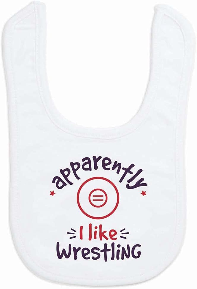 ChalkTalkSPORTS Wrestling Baby Bib - Soft Microfiber - Wrestling Baby Gift