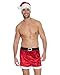 INTIMO Men's Velour Holiday Boxers with Hat