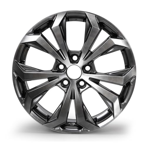 18 Inch Alloy Wheel Replacement, Compatible with Toyota RAV4 2022–2025, 18x7 Rim, Black Finish, 5x114.3 Bolt Pattern, ET35 Offset, 60.1mm Hub Bore, 1 Set