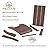 Psilvam Modern Adirondack Chair, Oversized Poly Lumber Fire Pit Chair, 350 Lbs Support Patio Chairs for Garden, Weather Resistant Adirondack Chair Looks Like Real Wood (Brown)