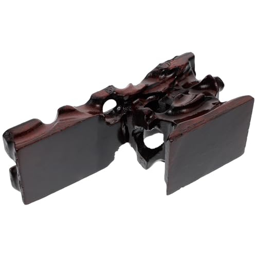 Mikikit Holzständer für Jade Sockel Quadratischer Dekorationssockel Stabiler Präsentationsständer für Kunsthandwerk und Antiquitäten