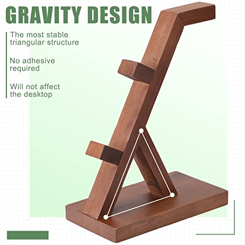 image for Wesiti Wooden Controller Holder Universal Headphone Controller Stand 2