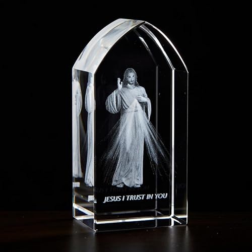 Divine Mercy Glass Block