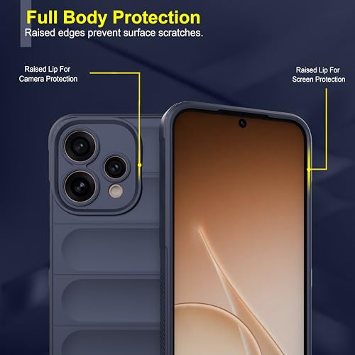 Image of amazon basics Back Case Cover for Oppo Reno 15 5G | Compatible for Oppo Reno 15 5G Back Cover | Liquid Silicon Magic Case with Camera Protection | Sapphire
