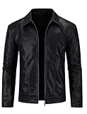 Design moto classique : conçue avec un col montant moderne et une silhouette ajustée intemporelle, cette veste de motard pour homme offre à la fois style et fonctionnalité. Il comprend deux poches latérales pour les mains et une poche intérieure sécurisée pour vos objets essentiels, parfait pour transporter votre téléphone, votre portefeuille et vos clés en toute sécurité.