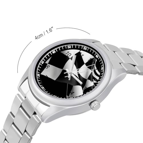 Minimalist Stainless Steel Band Watch for Man, Business Wristwatch