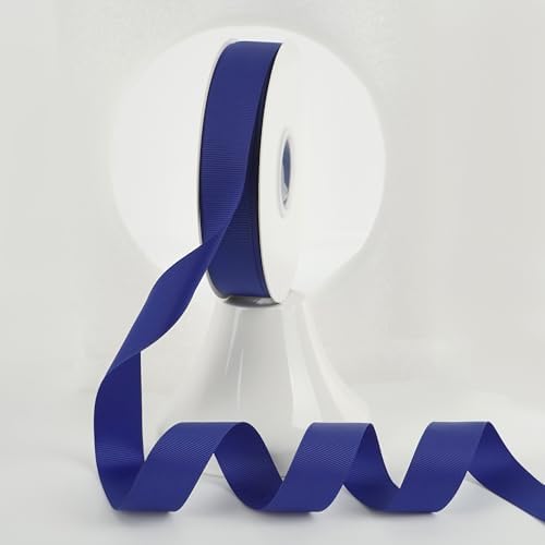 Amazon.com: MEEDEE Royal Blue Grosgrain Ribbon 1 Inch Grosgrain Hair ...