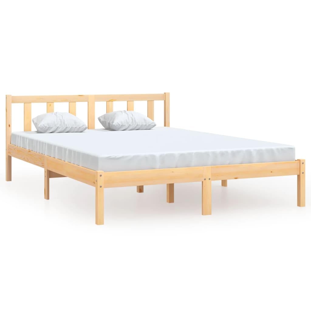 Bett mit Lattenrost Bettgestell Massivholzbett nholz 140x200 cm