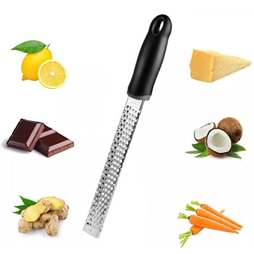 La Mejor Lista de Ralladores de limón Top 5. 49 Rallador de Queso Multifuncional de Acero Inoxidable, Rallador de cocina para Limón, Jengibre, Chocolate, Ajo y Cítricos