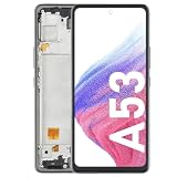 OnlyTech - Schermo LCD completo con telaio assemblato di ricambio per Samsung Galaxy A53 (SM-A536B)