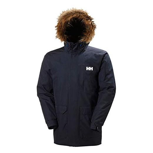 Helly Hansen Dubliner Parka Chaqueta 3/4 Impermeable, Cortaviento y Transpirable para Hombre para el Uso Diario, Azul (Marino), XL
