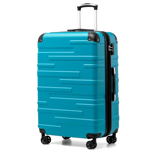 COOLIFE Hartschalen-Koffer Rollkoffer Reisekoffer Vergrößerbares Gepäck (Nur Großer Koffer...