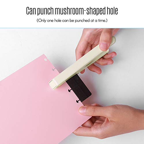 KKmoon Perfurador de Cogumelo DIY Handheld Cortador de Papel com Régua para Alunos de Escritório Dom