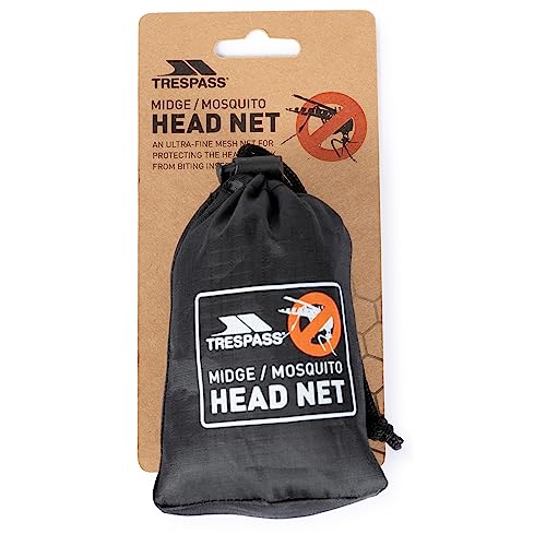 Trespass Mosquito Head Net Mesh Travel Face Protector Insect Midges Camping Cove