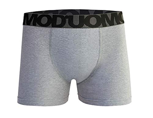 Kit 6 Cuecas Boxer Algodão, Duomo, Masculino, Marinho/Mescla/Preto, M
