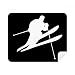 Skiing Winter Sport Black Outline Cleaning Cloth Screen Cleaner 2pcs Suede Fabric