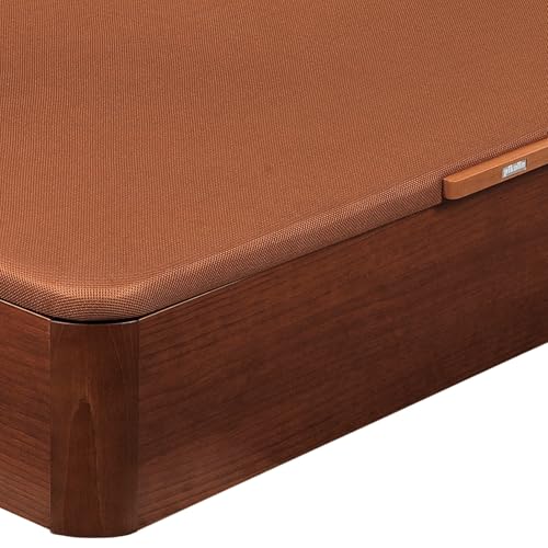 Miniatura 8 de Pikolin Canapé Abatible De Madera Con Gran Capacidad Montaje Y Retirada Usado Incluido Esquinas Delanteras Redondeadas 135x190 Color Cerezo 32 Cm Altura Airbox