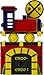 13350 Light-Sensing LED Train Night Light, Red/Blue/Green/Yellow