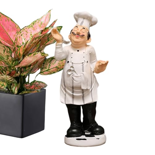 Figurine de comptoir de chef cuisinier et statues de centres de table