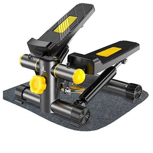 Mini Stepper Simulador de Caminhada com Monitor LCD Exercícios Pernas Glúteos GT6178-B