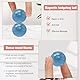 2 Stücke Skills Igelball,47mm Magnetic Acupressure Balls,Spiked Massage Ball,Akupressur Massagegerät,Stachelige Sensorische Massageball für Finger,zum Stressabbau oder zur Massage(Blau)