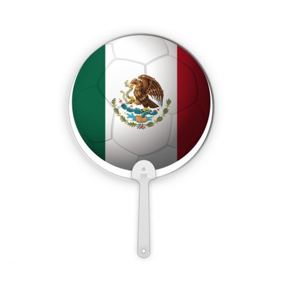Drapeau national du Mexique football rond plastique léger et durable
