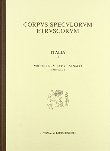 Corpus speculorum etruscorum catalogue archeologique