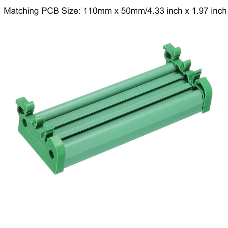 Tool parts DIN Rail Mount for Carrier for 110mm x 50mm PCB - Housing - Bracket - for Green