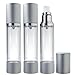 Airless Pump Bottle Silver Matte - 1.7 oz (3 Pack)