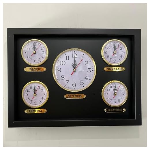 Customizable 4+1 Time Zone Clock. Multiple Customizable Wall Clocks for 5 Regions or Cities. Wall Clock 5 time Zone Clock.