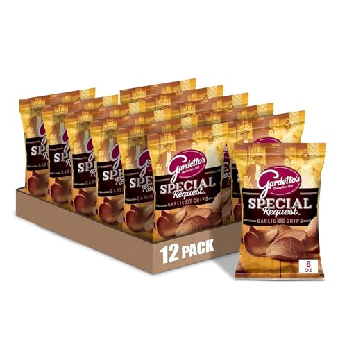 Gardetto's Special Request Garlic Rye Chips, Snack Bag, 8 oz (Pack of 12)