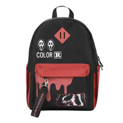 Bioworld Ghostface Masks & Blood Drip Adult 16.5" Black Backpack