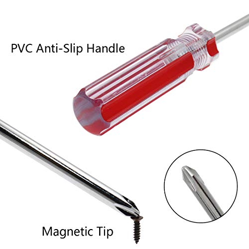 Image of Phillips 12 Inch Long Magnetic Tip Screwdriver - Extra Long Shank Cross Head Screwdriver