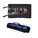 WILNARA 38 Pockets Tool Roll Bag- Wrench Pouch Storage Shockproof Waterproof Magnetic Tool Organizer for Electrician,Carpenters,Technician,Garden（Blue）