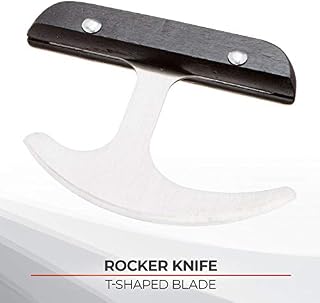 Sammons Preston Rocker Knife with Plastic Handle, Rocking Grip Knife for Disabled, Rolling