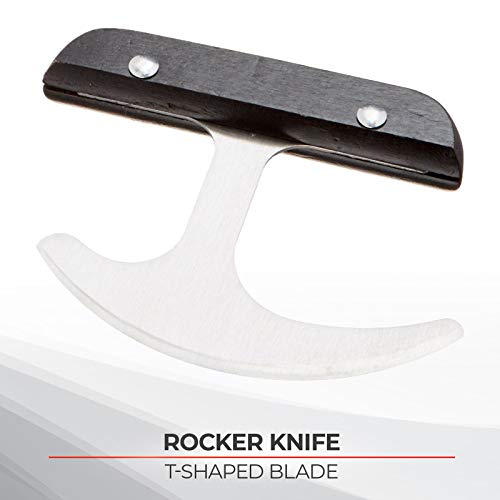 Sammons Preston Rocker Knife with Plastic Handle, Rocking Grip Knife for Disabled, Rolling