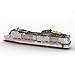 WOWOBONTOY Cruise Ship Building Block Set, MOC MSC -fisrt-Grandiosa Large Cruise Ship Collectible Display Set for Adults, Construction Model for Military Enthusiasts, Compatible with 10294 (3328 PCS)
