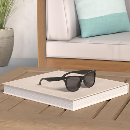 Image of KALIYADI Polarized Sunglasses for Men and Women Matte Finish Sun glasses Color Mirror Lens UV Blocking (3 Pack)
