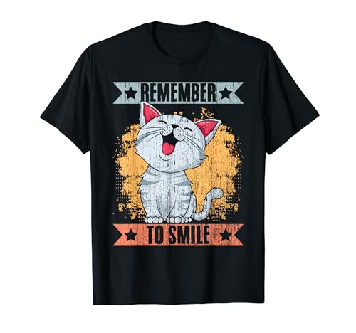 Groovy Remember To Smile - Motivazione positiva per affermazione Maglietta