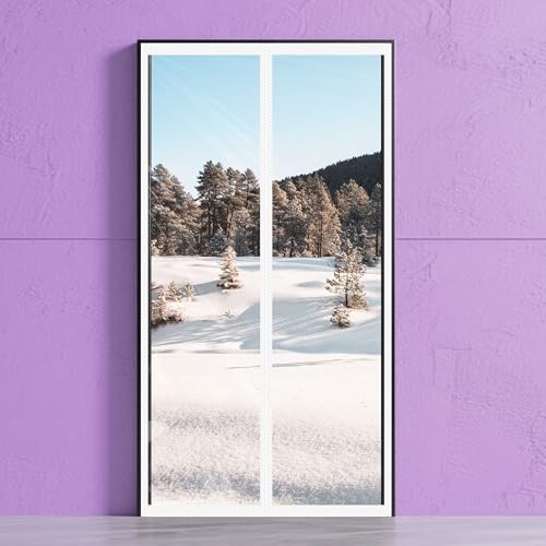 Rideau de porte isolant thermique pour stopper le froid du balcon