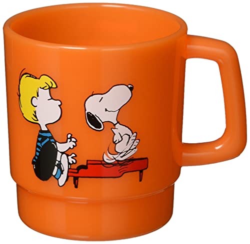 スヌーピー プラスチックマグ(S) SN&SC OR オレンジ PZ-404