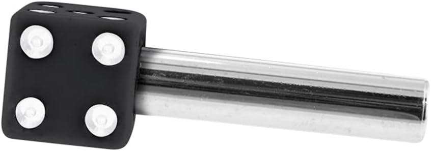 United Pacific 70042 High Impact Plastic Construction Dice Door Lock Knobs for Classic & Vintage Cars/Trucks, 10-32 Thread - Black/White (Pack of 2)