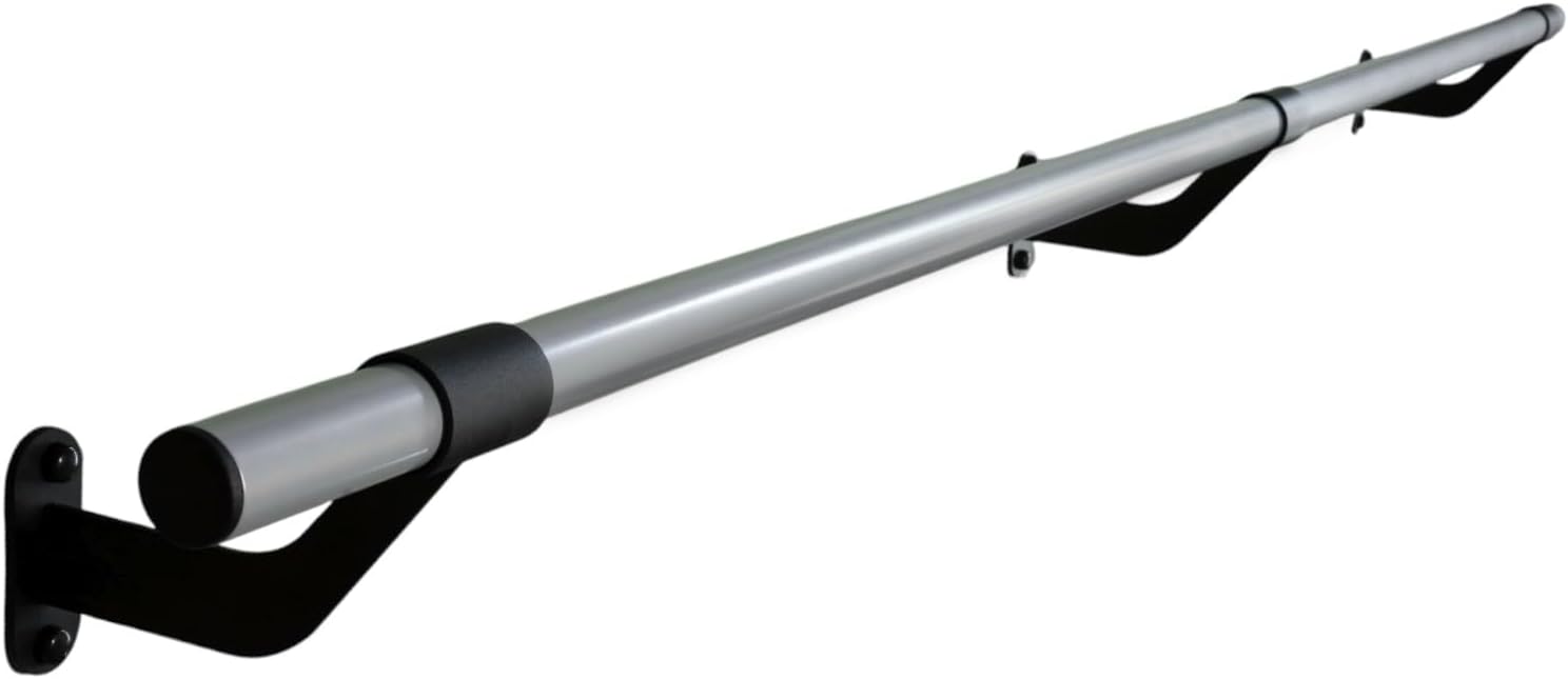 Wall-Mounted Ballet Barre - Metal - for Home Dance, Exercise, Fitness, Stretching - Made in USA